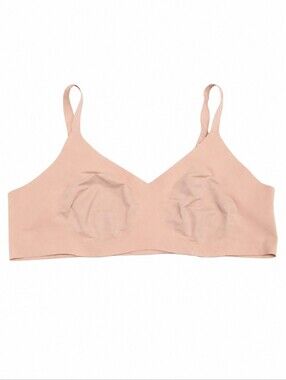 Knix Evolution Seamless V-Neck Bralette Blush Pink Plus Size Wireless Comfort
